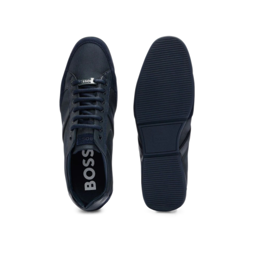 Hugo Boss Boss Saturn Lowp mx A_N Trainers Dark Blue UK 9 2