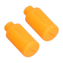 Plastik Pneumatik-Drossel G3/8 Rückflusskontrolle Exhaust Schalldämpfer 25Stück
