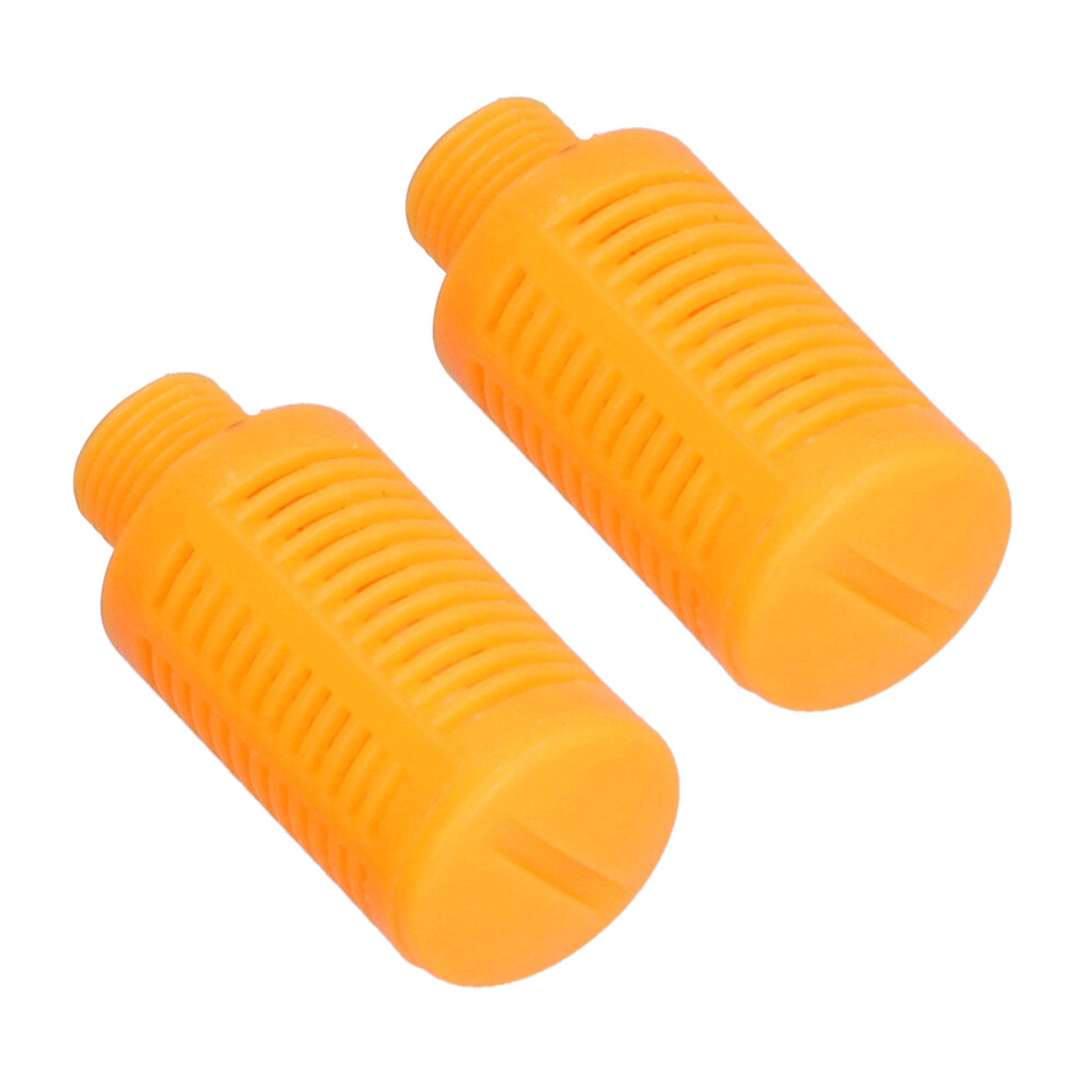 Plastic Pneumatic Muffler G3/8 Flow Control Exhaust Silencer 25Pcs Orange 7891358163720