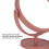 Exquisite Pink Adjustable Mirror - Clear Compact Flexible Small for Home Use 7