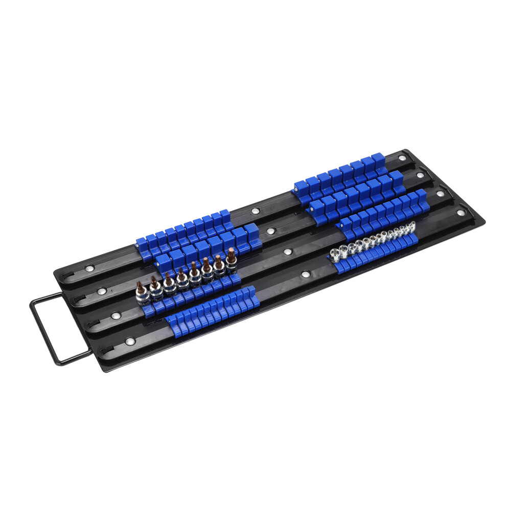 80pcs ABS Socket Organizer Tray: Store 1/4in 3/8in 1/2in SAE & Metric-image-OPC-PMRPH8F-NEW