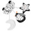 Giocattolo a spirale per culla n. 2, nero/bianco, cotone+ABS, 1M+ 1