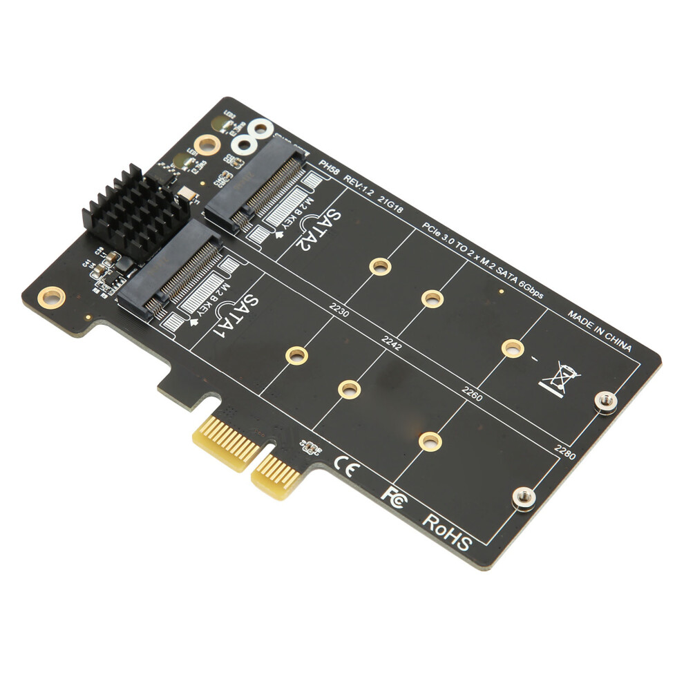 M.2 Sata To Pcie Expansion Card Dual Disk Array 512Gb Stable Transmission 5041358172495