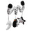 Giocattolo a spirale per culla n. 2, nero/bianco, cotone+ABS, 1M+ 11