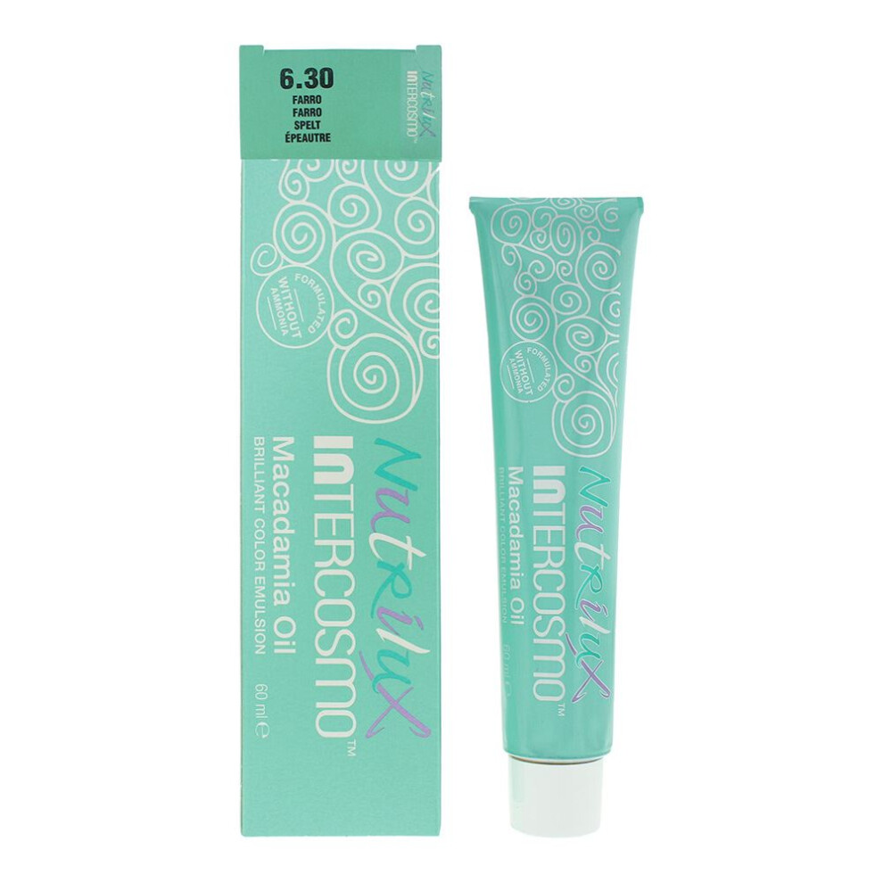 Intercosmo Nutrilux Macademia Oil 6.30 Spelt Hair Colour 60Ml - Image 5