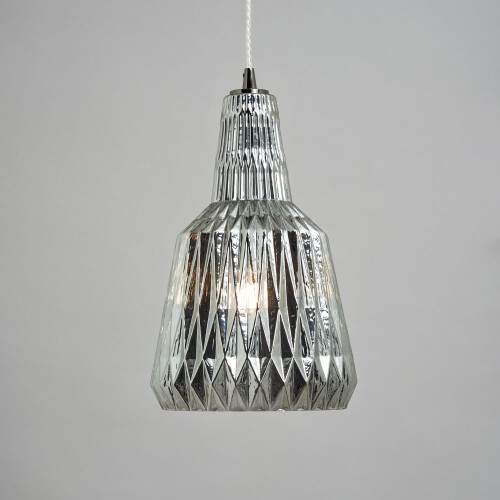 Visconte Mikael Glass Ceiling Pendant - Smoke 2
