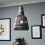 Visconte Mikael Glass Ceiling Pendant - Smoke 2