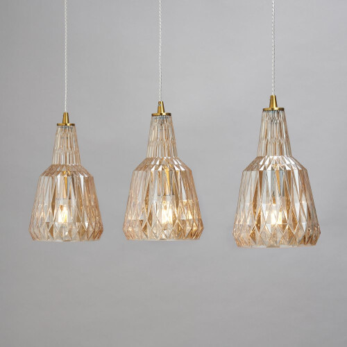 Visconte Mikael Pendant Bar 3 Light - Champagne 2