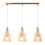 Visconte Mikael Pendant Bar 3 Light - Champagne 1