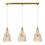 Visconte Mikael Pendant Bar 3 Light - Champagne 6