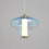 Visconte Elias Glass Ceiling Pendant - Sky Blue 3