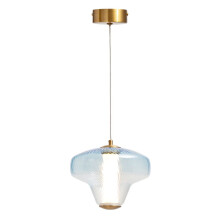 Visconte Elias Glass Ceiling Pendant - Sky Blue