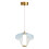 Visconte Elias Glass Ceiling Pendant - Sky Blue 1