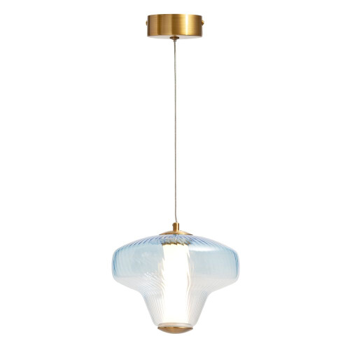 Visconte Elias Glass Ceiling Pendant - Sky Blue