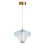 Visconte Elias Glass Ceiling Pendant - Sky Blue 6