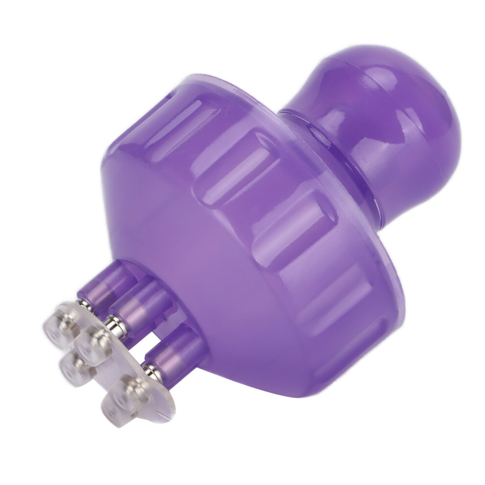 Purple Portable Scalp Applicator & Hair Massaging Brush For Thinning Hair