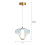 Visconte Elias Glass Ceiling Pendant - Sky Blue 9