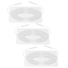 3 Stück Nicht-gewebte Stoff-Lippen-Elektrodenpads für Puls-Massager, 6,2x12cm