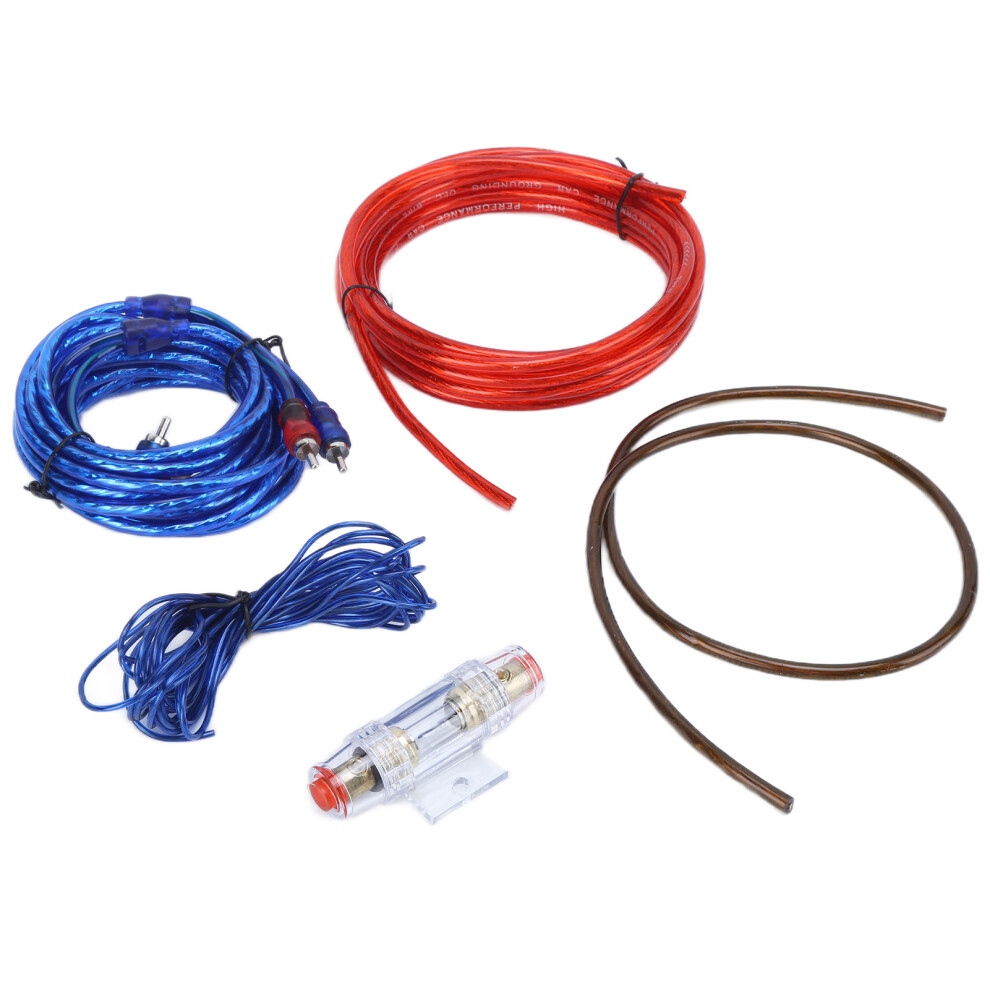 Car Subwoofer & Horn Amplifier Power Wiring Kit With Ground Line 8 Gauge 4101358182311