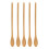 5pcs Wooden Spoons Set - Oval, Light, Comfortable Grip, 20.2cm 2