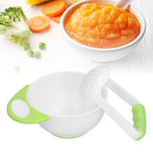 Child Food Masher Bowls Set 200ml Non Slip Long Handle with Fruit & Veggie Tool