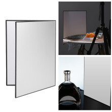 Silber Weiß Schwarz Fotografierreflektor Pappkarton A4 3-in-1 Faltbares Zubehör