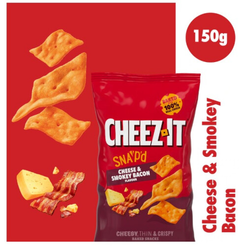 Cheez-It CheeseSmokey BaconFlavour150g(Pack Of 12) 1