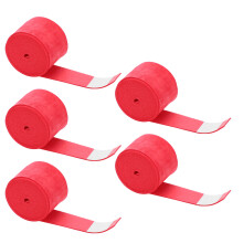 Badminton- und Tischtennis-Overgrip-Band aus nicht haftendem, atmungsaktivem, matter roter Oberfläche, 5er-Pack