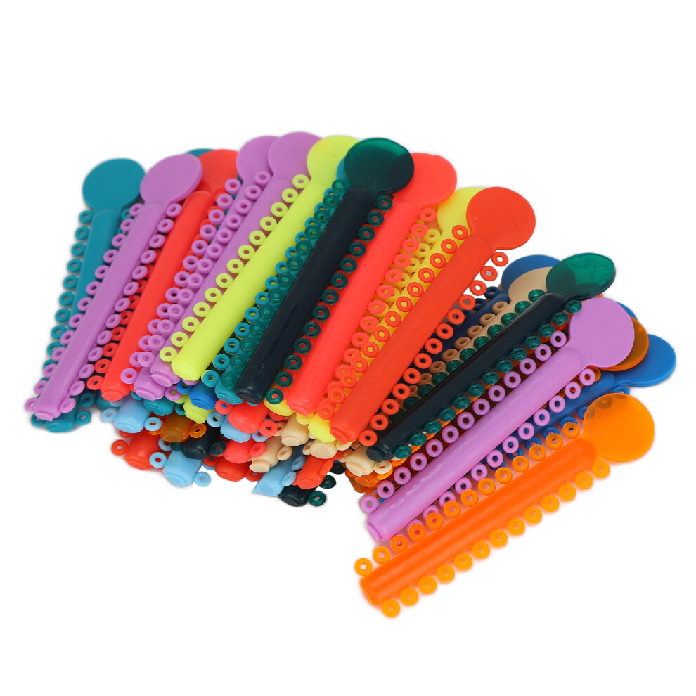40pcs Plastic Color Dental Ligature Ties for Orthodontic Braces Elastic Clips