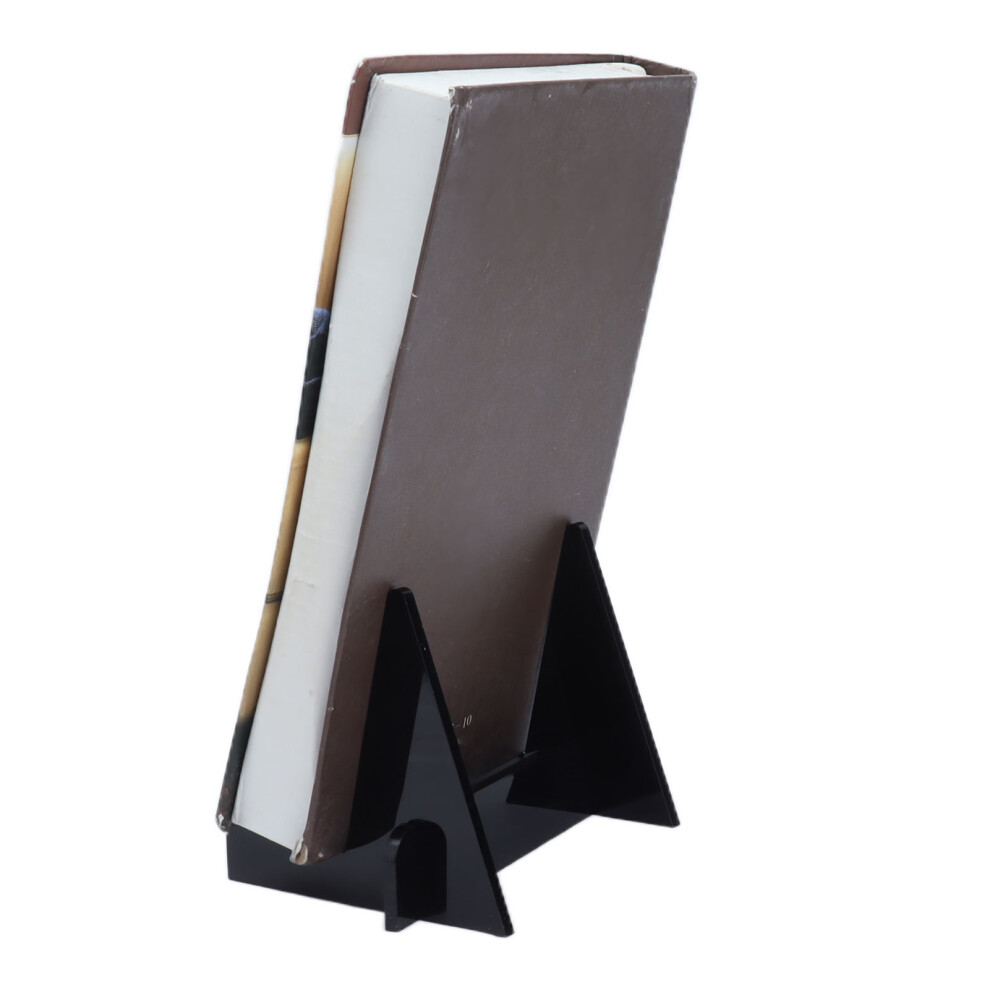 Acrylic Bookcase Bookrack Display Stand For Kitchen Office Study Black 12Inch 8471358188351