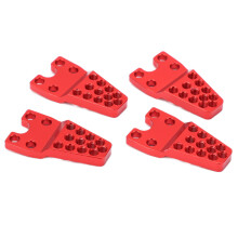 4pcs Aluminum Alloy Shock Absorber Mount for 1/10 RC Crawler Red