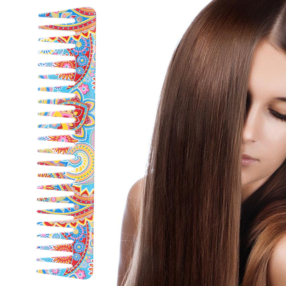 C60-7 Wide Tooth Comb for Wet & Dry Hair - Portable Durable & Eco Friendly