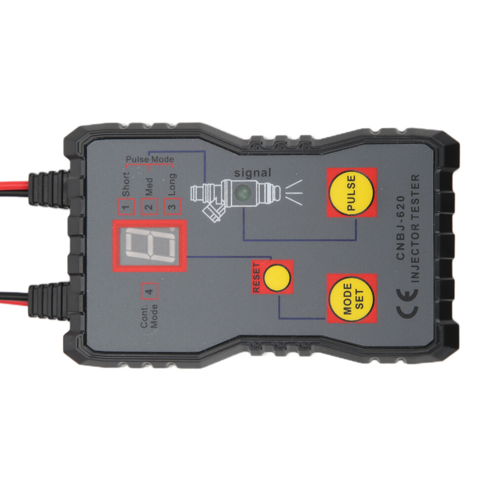Cnbjâ620 Portable Fuel Injector Tester 4 Pulse Modes, 12V Car Battery Powered 7681358189789