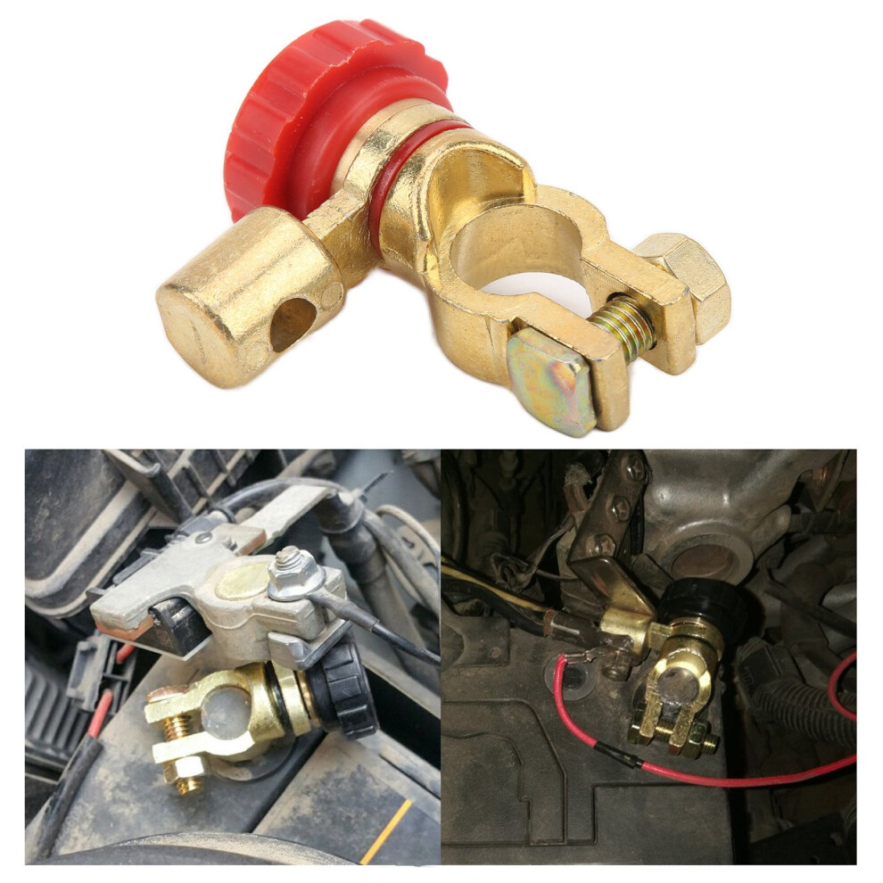 Battery Master Disconnect Switch 24V 400A Brass Car Rv Power Cutoff 4991358189843