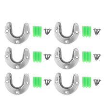 6 Sets 32 mm Kleiderschrankhalterungen aus