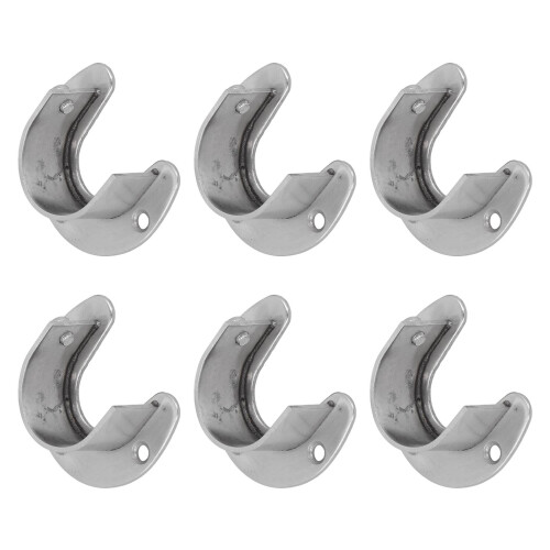 6 Sets 32 mm Kleiderschrankhalterungen aus 2