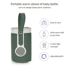 Tragbare Babyflaschenwärmertasche, verstellbar, 2913 cm, Multi-Color-LEDs