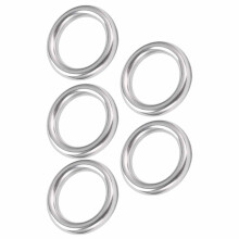 Edelstahl 304 Bootsringe 5 Stück 6x25 mm für Aufhängung von Yoga- und Hängemattensätzen