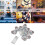 10LED Skull String Lights for Halloween Party | Warm Light, Battery Operated 8