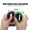 Rotating Bean Toy for Adults, Anxiety Relief, Decompression, 7.5cm White Plastic 8
