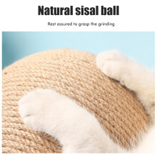 Holzspielzeug für Katzen mit Sisal-Seil, Ball, Klettergerüst und Kratzwerkzeug