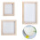 3Pcs Paper Making Craft Tool Set Wooden Papermaking Frames for 5