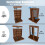 Invisible Cabinet Door Hinges with 580Lbs Load Capacity Not 5