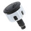 Strong ABS Toilet Flush Button Universal for Modern-Round black 1