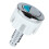 Streamlined Toilet Control Button with Accuracy-Round silver 1