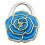 Unique Folding Flower Shape Fashion Table Hook Portable-Blue 1