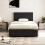 Comfy Living (3ft Single, Black) Reuben Fabric Ottoman Storage Bed with Tanya Mattress 2