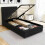Comfy Living (3ft Single, Black) Reuben Fabric Ottoman Storage Bed with Tanya Mattress 3