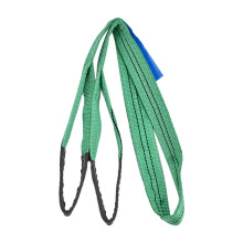 Sangles de levage 2 t, longueur 4 m, polyester vert 50 mm