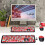Wireless 2.4G Retro Color Keyboard Mouse Set, 1200DPI, Black 14